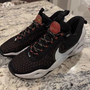 NIKE Cosmic Unity TB DM4426-001 "Wind" Basketball Shoes Mens US 10.5 Black White